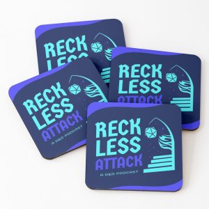 Reckless Attack Full Logo Coasters