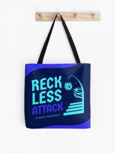 Reckless Attack Type Logo Tote